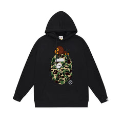 BAPE Baby Milo Green Camo APE Head Pullover Hoodie