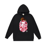BAPE Baby Milo Pink Camo APE Head Pullover Hoodie
