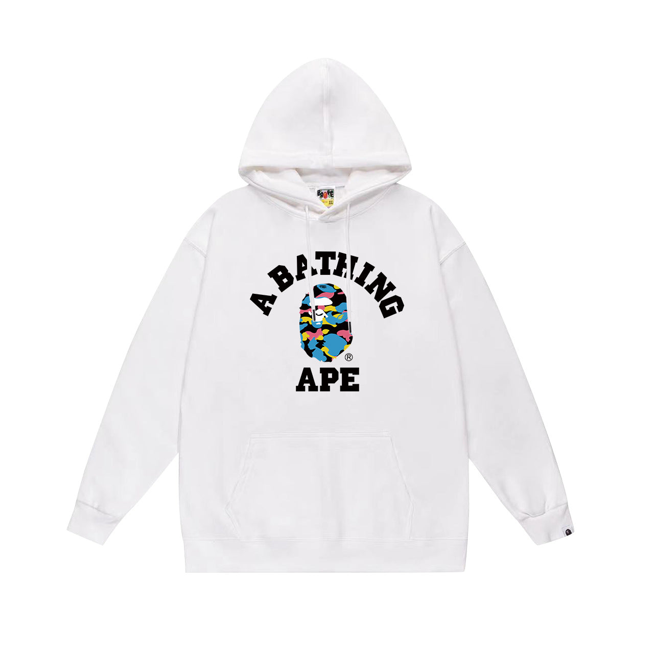 BAPE Multi-Camo College Logo Pullover Hoodie